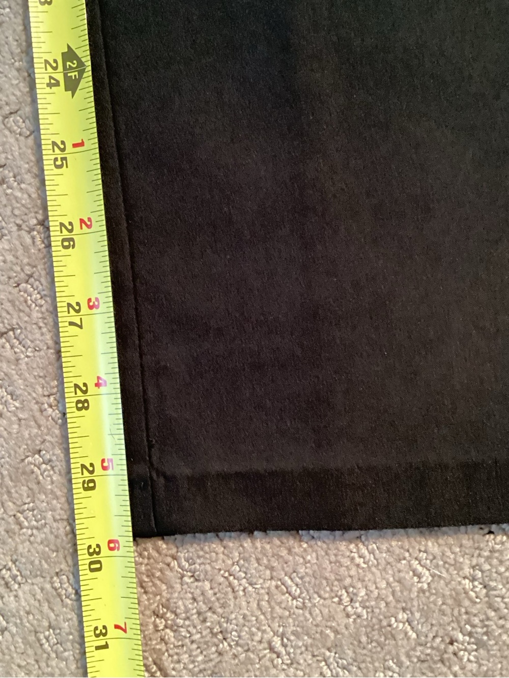Anne Klein Black pull on pants,straight leg,stretch,logo tab, 30”L,9”rise,sz4 - Picture 7 of 13